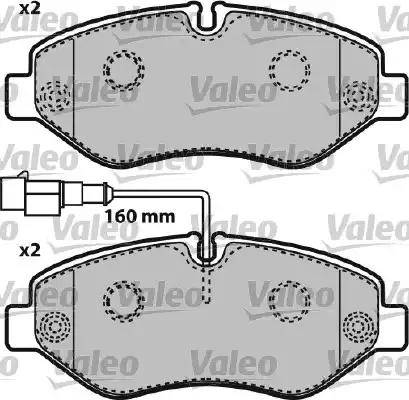 Valeo 541737 - Kit pastiglie freno, Freno a disco www.autoricambit.com