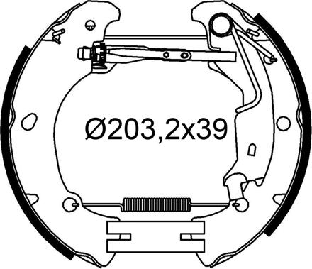 Valeo 554991 - Kit freno, freni a tamburo www.autoricambit.com