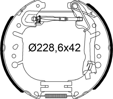 Valeo 554953 - Kit freno, freni a tamburo www.autoricambit.com