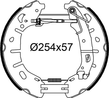 Valeo 554952 - Kit freno, freni a tamburo www.autoricambit.com