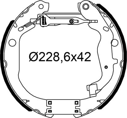 Valeo 554968 - Kit freno, freni a tamburo www.autoricambit.com