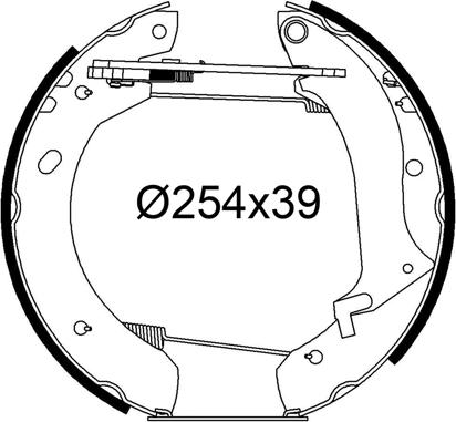 Valeo 554962 - Kit freno, freni a tamburo www.autoricambit.com