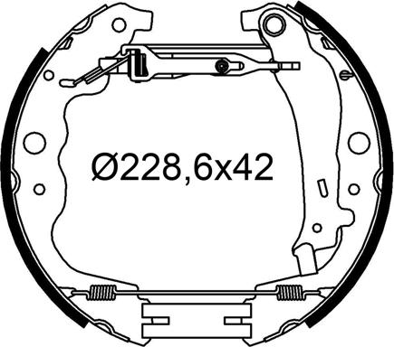 Valeo 554911 - Kit freno, freni a tamburo www.autoricambit.com