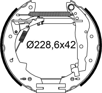 Valeo 554989 - Kit freno, freni a tamburo www.autoricambit.com