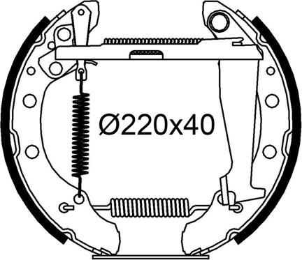 Valeo 554978 - Kit freno, freni a tamburo www.autoricambit.com