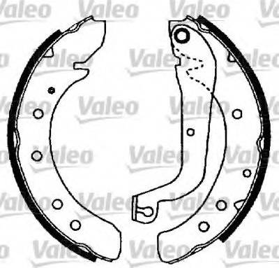 Valeo 554582 - Kit freno, freni a tamburo www.autoricambit.com