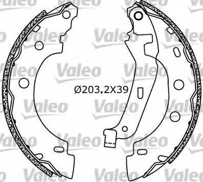 Valeo 554638 - Kit freno, freni a tamburo www.autoricambit.com