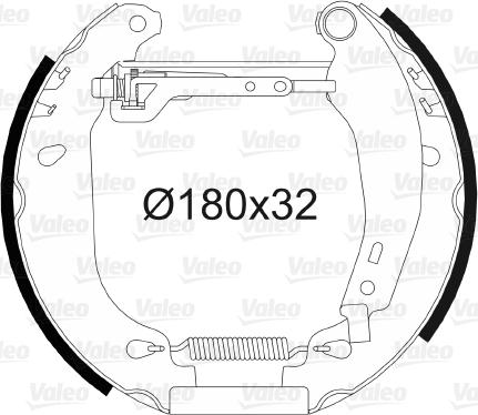 Valeo 554672 - Kit freno, freni a tamburo www.autoricambit.com