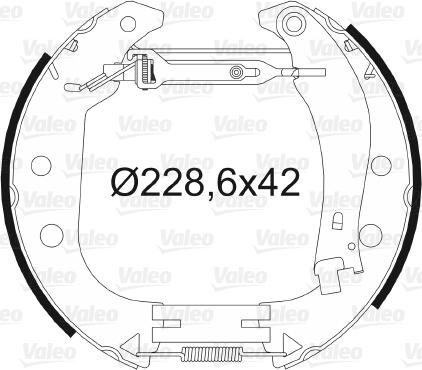 Valeo 554891 - Kit freno, freni a tamburo www.autoricambit.com