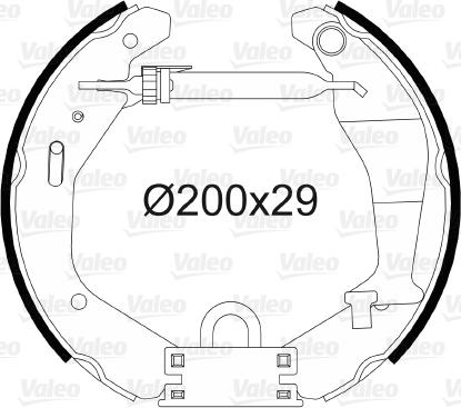 Valeo 554862 - Kit freno, freni a tamburo www.autoricambit.com