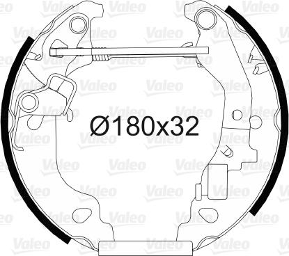 Valeo 554811 - Kit freno, freni a tamburo www.autoricambit.com