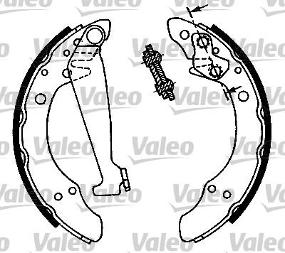 Valeo 554724 - Kit freno, freni a tamburo www.autoricambit.com