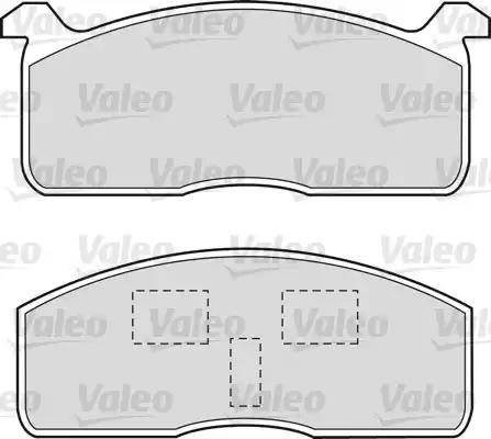 Valeo 551650 - Kit pastiglie freno, Freno a disco www.autoricambit.com