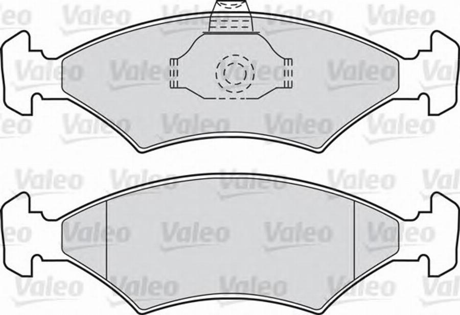 Valeo 551653 - Kit pastiglie freno, Freno a disco www.autoricambit.com