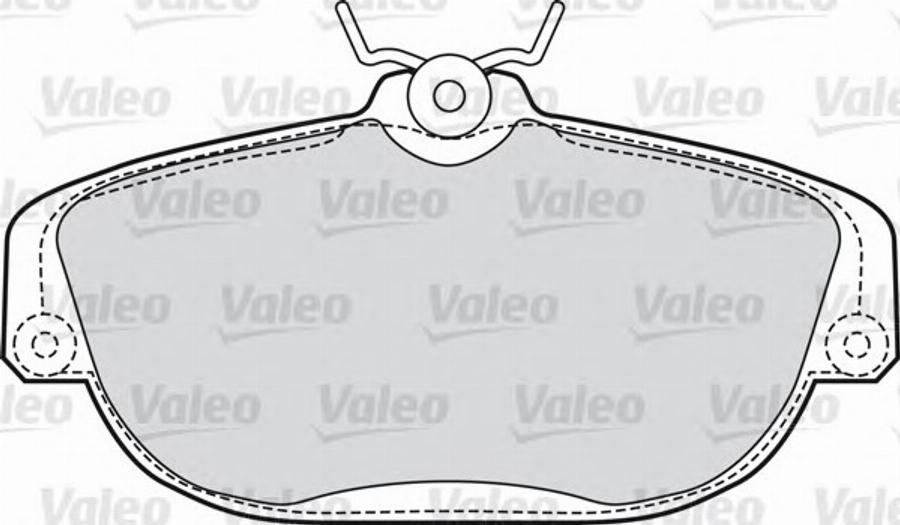 Valeo 551614 - Kit pastiglie freno, Freno a disco www.autoricambit.com