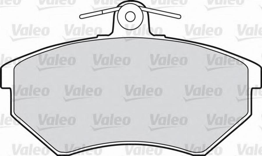 Valeo 551616 - Kit pastiglie freno, Freno a disco www.autoricambit.com