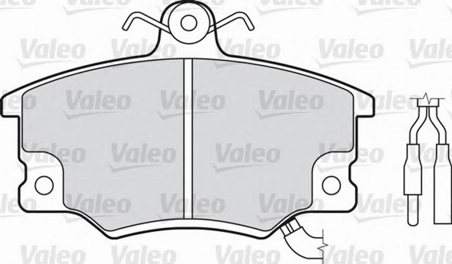 Valeo 551016 - Kit pastiglie freno, Freno a disco www.autoricambit.com