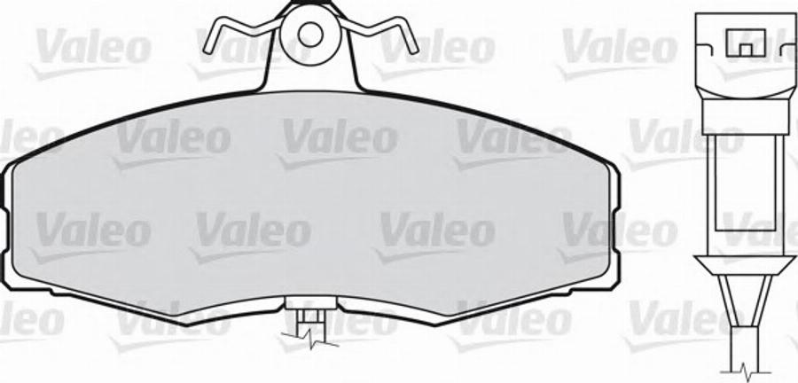 Valeo 551010 - Kit pastiglie freno, Freno a disco www.autoricambit.com