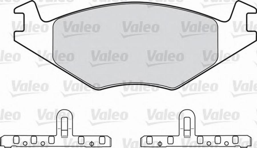 Valeo 551 024 - Kit pastiglie freno, Freno a disco www.autoricambit.com