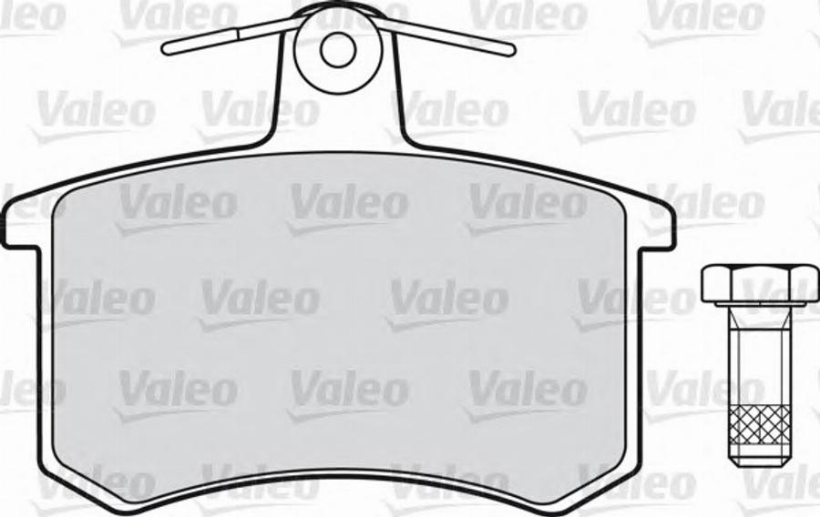 Valeo 551 020 - Kit pastiglie freno, Freno a disco www.autoricambit.com