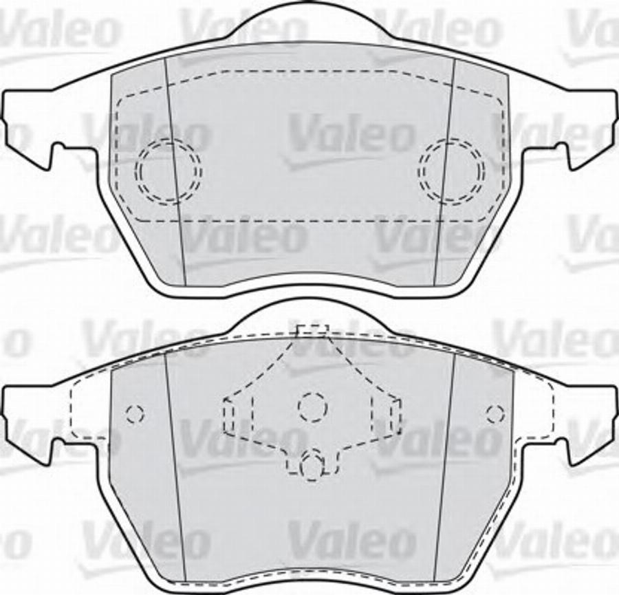 Valeo 551795 - Kit pastiglie freno, Freno a disco www.autoricambit.com