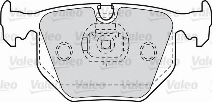 Valeo 551752 - Kit pastiglie freno, Freno a disco www.autoricambit.com