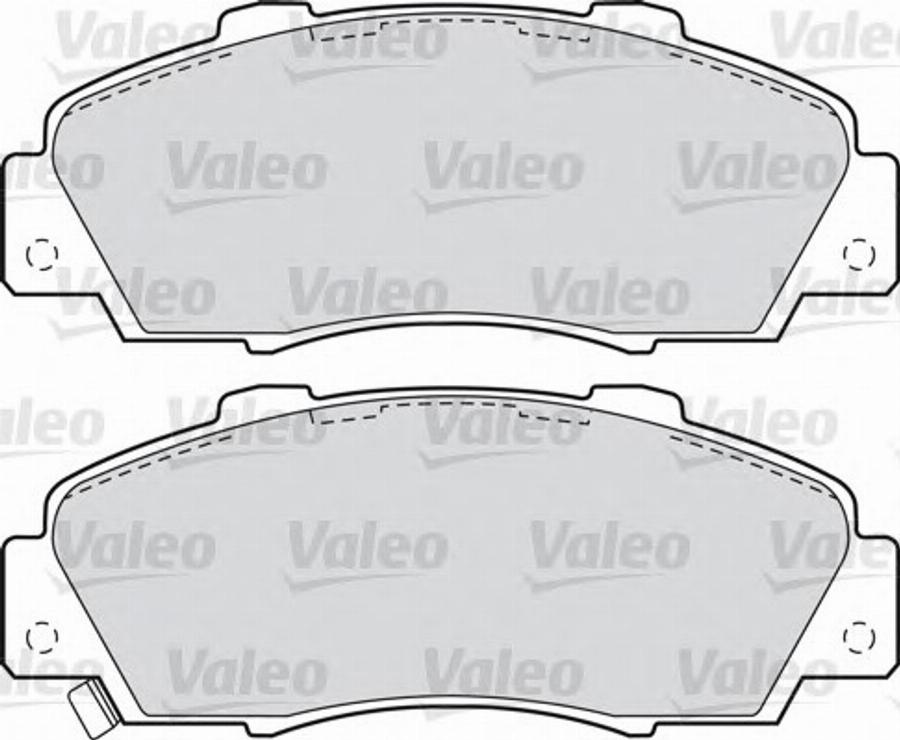 Valeo 551772 - Kit pastiglie freno, Freno a disco www.autoricambit.com