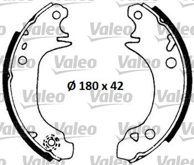 Valeo 553622 - Kit freno, freni a tamburo www.autoricambit.com