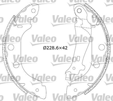 Valeo 553853 - Kit freno, freni a tamburo www.autoricambit.com