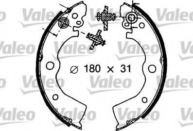 Valeo 553825 - Kit freno, freni a tamburo www.autoricambit.com