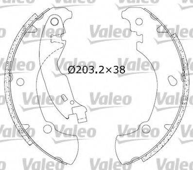 Valeo 554818 - Kit freno, freni a tamburo www.autoricambit.com