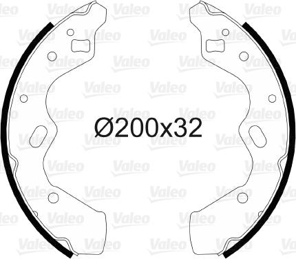 Valeo 564093 - Kit freno, freni a tamburo www.autoricambit.com