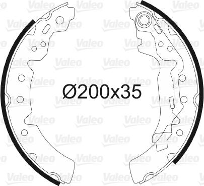 Valeo 564051 - Kit freno, freni a tamburo www.autoricambit.com