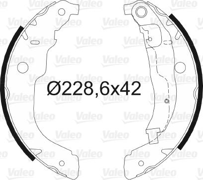 Valeo 564067 - Kit freno, freni a tamburo www.autoricambit.com