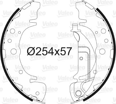 Valeo 564024 - Kit freno, freni a tamburo www.autoricambit.com