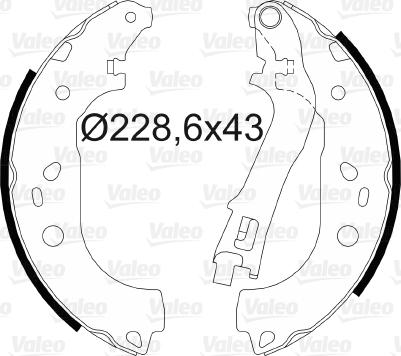 Valeo 564073 - Kit freno, freni a tamburo www.autoricambit.com