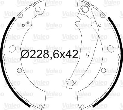 Valeo 564077 - Kit freno, freni a tamburo www.autoricambit.com