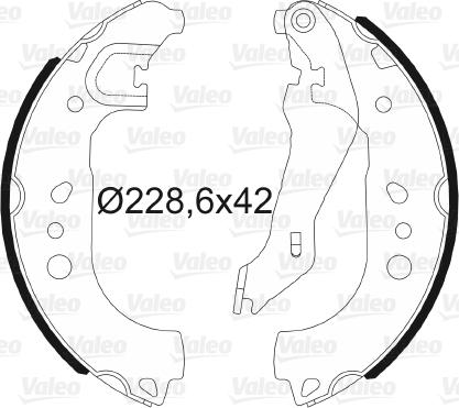 Valeo 564192 - Kit freno, freni a tamburo www.autoricambit.com