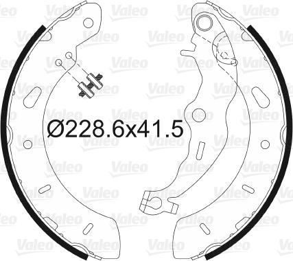 Valeo 564140 - Kit freno, freni a tamburo www.autoricambit.com