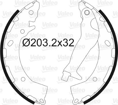 Valeo 564169 - Kit freno, freni a tamburo www.autoricambit.com