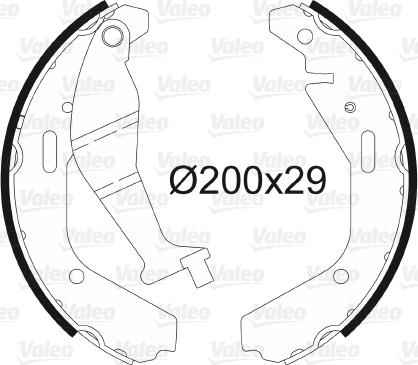 Valeo 564102 - Kit freno, freni a tamburo www.autoricambit.com