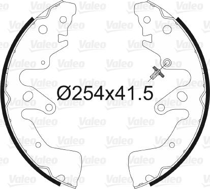 Valeo 564107 - Kit freno, freni a tamburo www.autoricambit.com