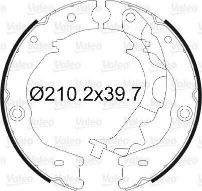 Valeo 564189 - Kit ganasce, Freno stazionamento www.autoricambit.com