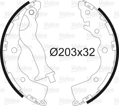 Valeo 564132 - Kit freno, freni a tamburo www.autoricambit.com