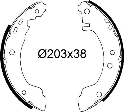 Valeo 564328 - Kit freno, freni a tamburo www.autoricambit.com