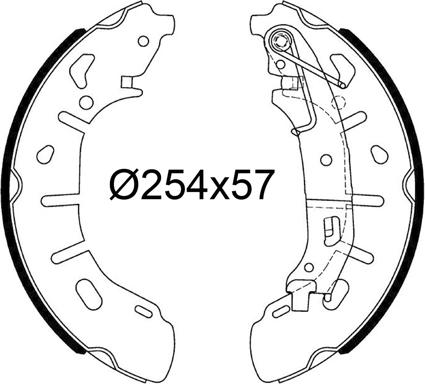 Valeo 564251 - Kit freno, freni a tamburo www.autoricambit.com