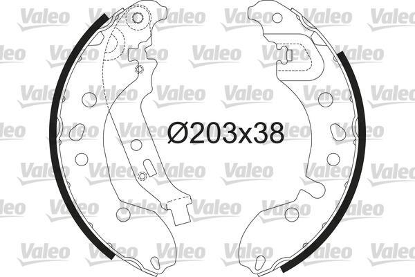 Valeo 564209 - Kit freno, freni a tamburo www.autoricambit.com