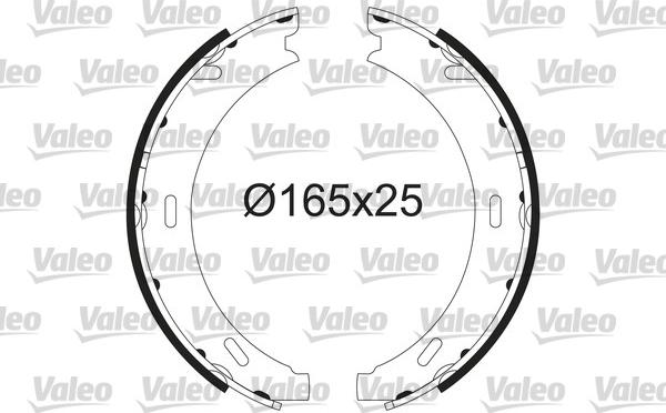 Valeo 564218 - Kit ganasce, Freno stazionamento www.autoricambit.com