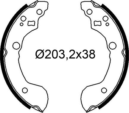 Valeo 564285 - Kit freno, freni a tamburo www.autoricambit.com