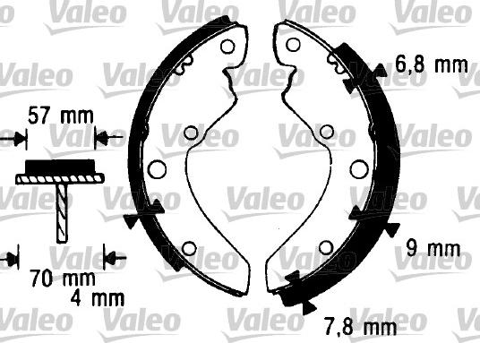 Valeo 562986 - Kit freno, freni a tamburo www.autoricambit.com